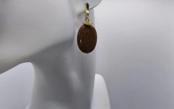 Серьги из авантюрина