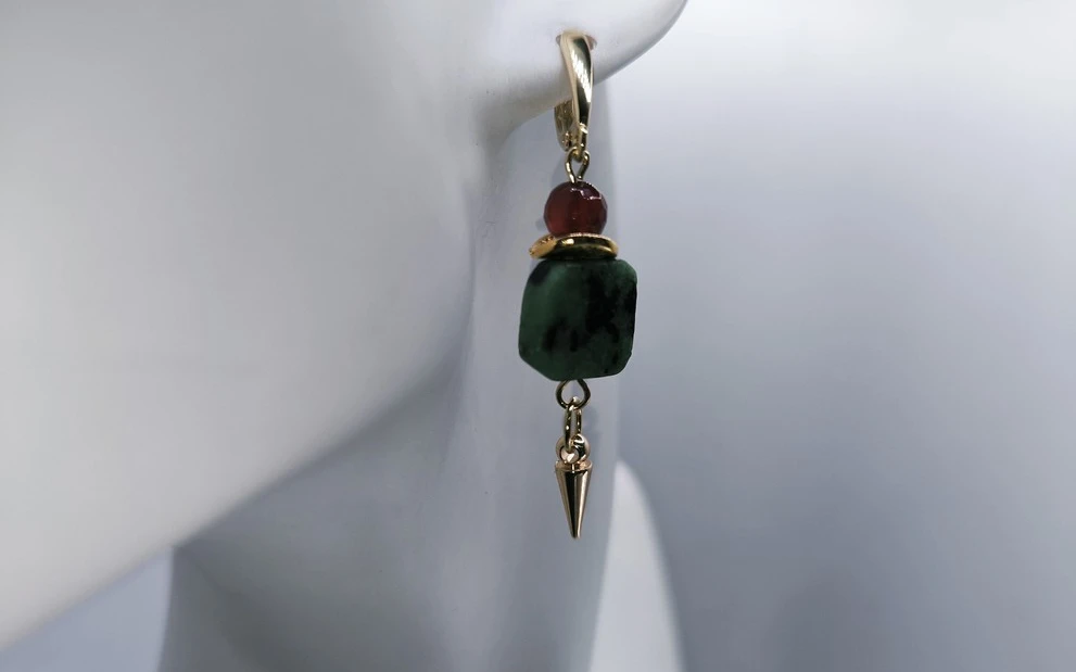 Серьги из цоизита