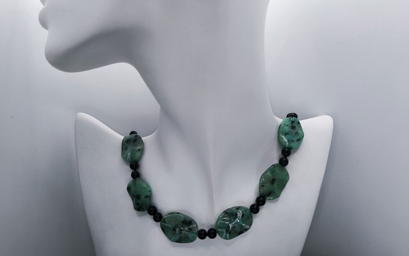 Бусы из цоизита ар-3