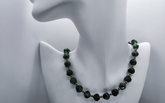 Бусы из цоизита ар-5