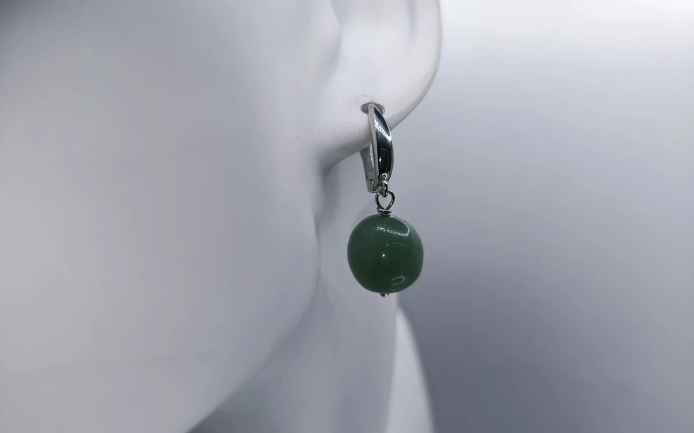 Серьги из нефрита ар-2