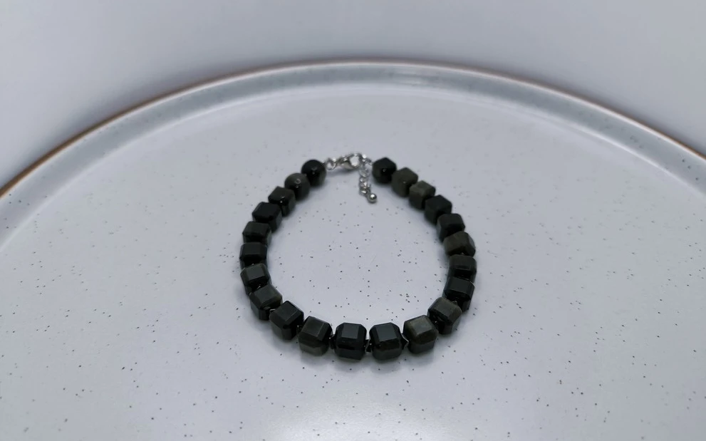 Браслет из обсидиана ар-3