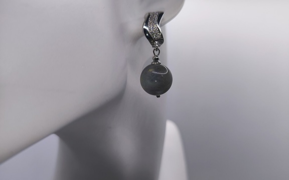 Серьги из лабрадора