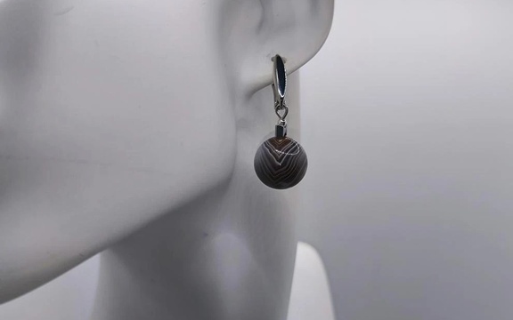 Серьги из агата ар-5