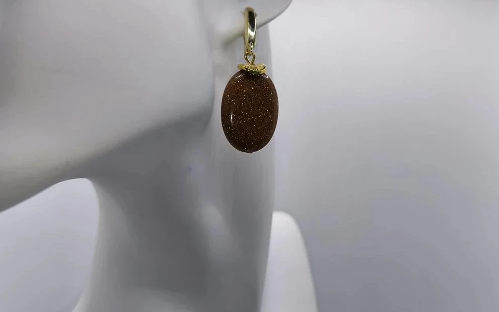 Серьги из авантюрина