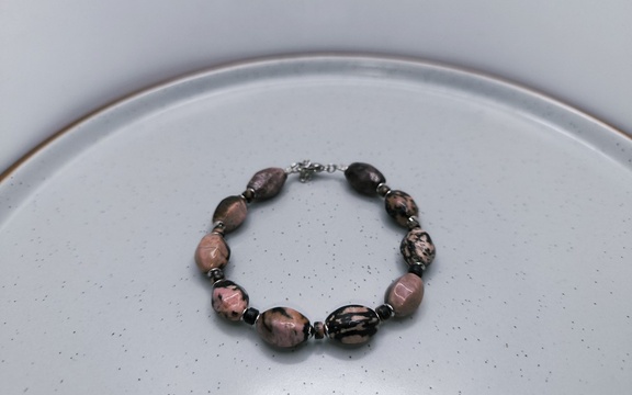 Браслет из родонита ар-3
