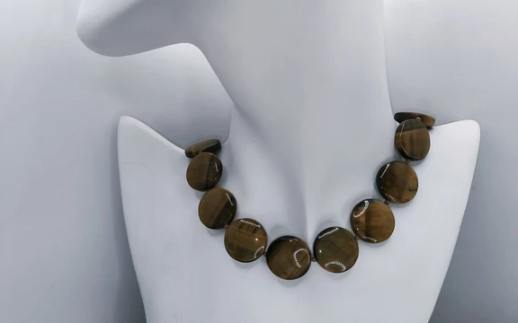 Бусы из тигрового глаза ар-5