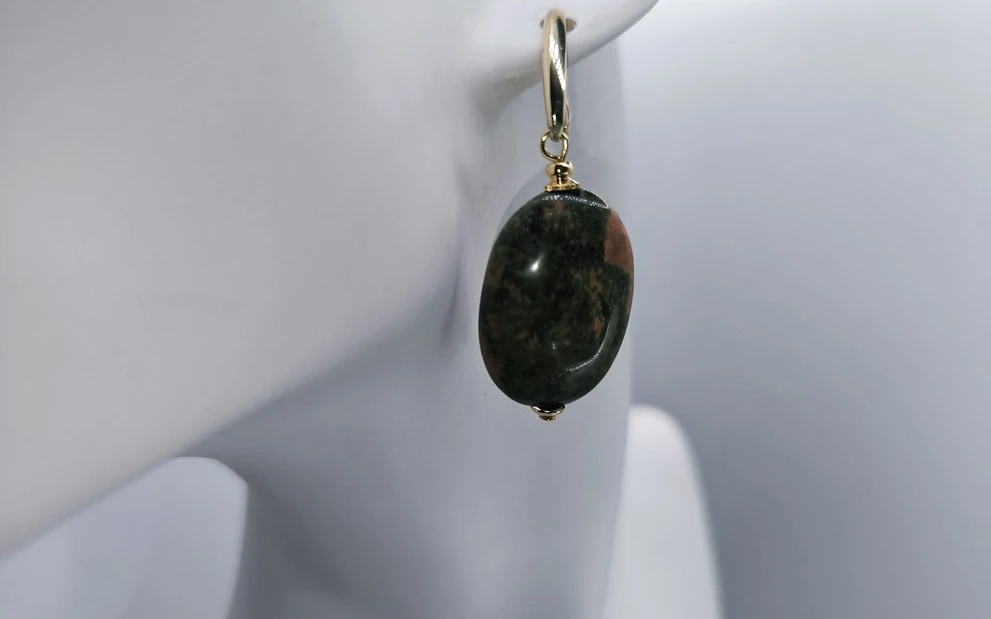 Серьги из яшмы ар-3