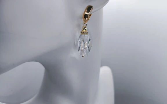 Серьги из горного хрусталя