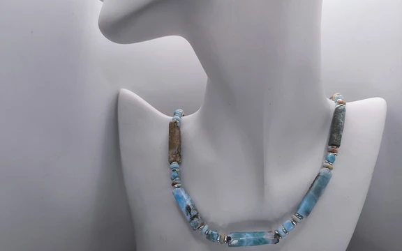 Бусы из ларимара ар-4