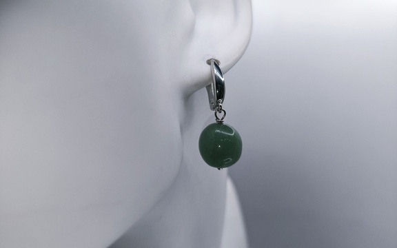 Серьги из нефрита ар-2