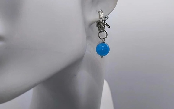 Серьги из аквамарина ар-9