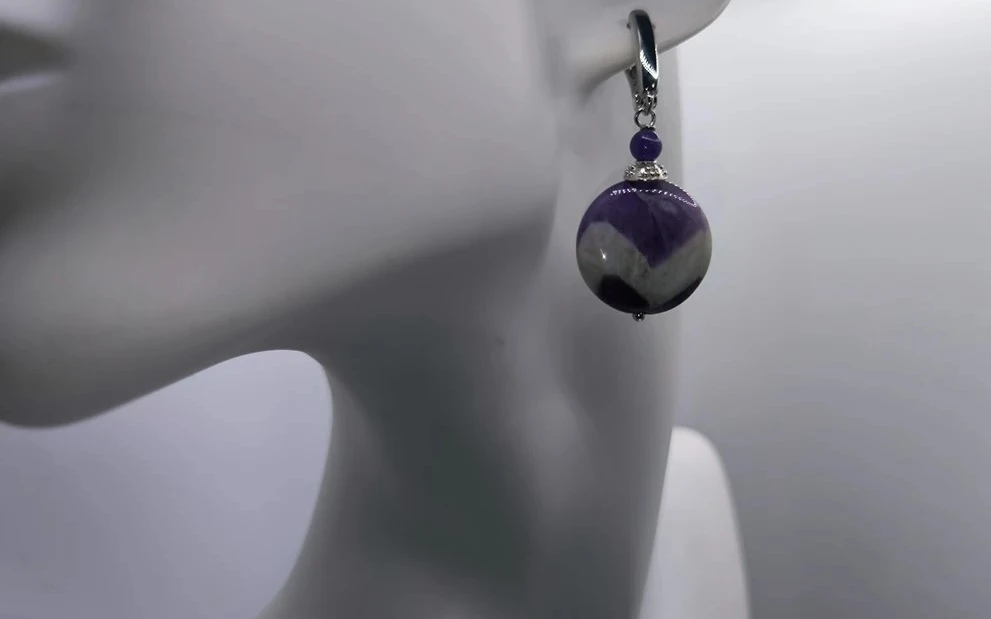 Серьги из аметиста ар-10