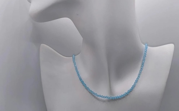 Бусы из аквамарина ар-5