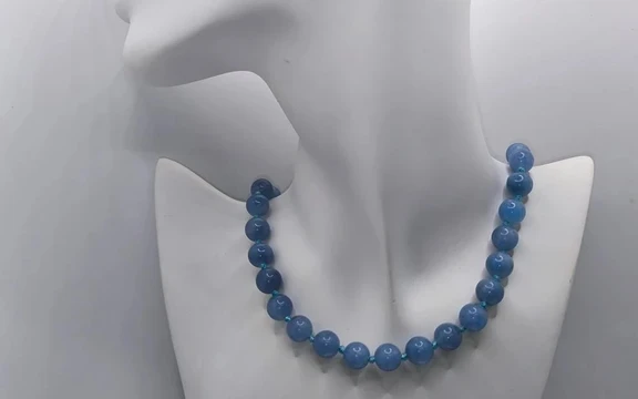 Бусы из аквамарина ар-6