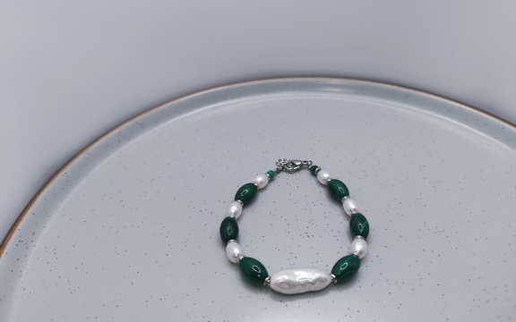 Браслет из малахита ар-2