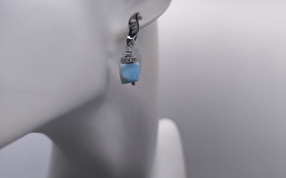 Серьги из ларимара