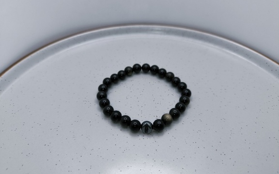 Браслет из обсидиана ар-2