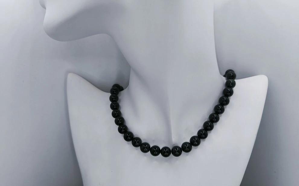 Бусы из обсидиана ар-2