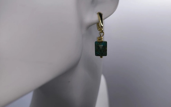 Серьги из бирюзы   ар-2