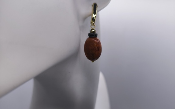 Серьги из коралла ар-2