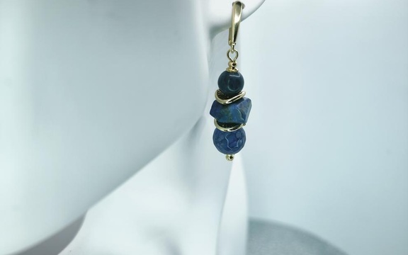 Серьги из лазурита ар-3