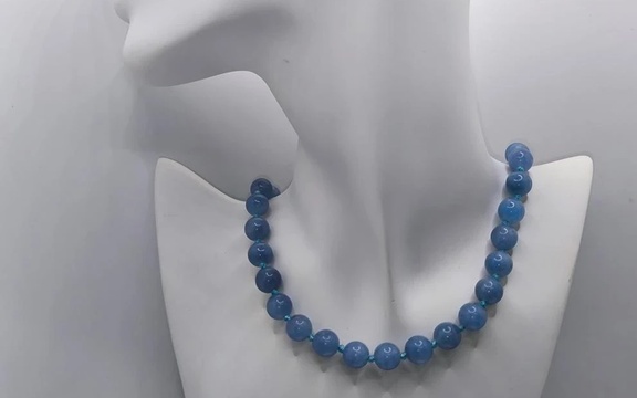 Бусы из аквамарина ар-6