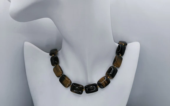 Бусы из тигрового глаза ар-2