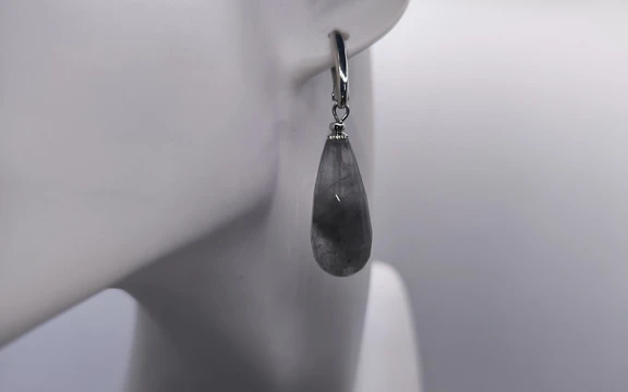 Серьги из лабрадора ар-2