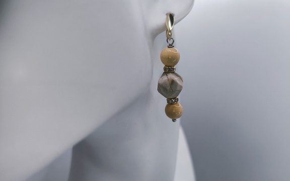 Серьги из яшмы ар-2