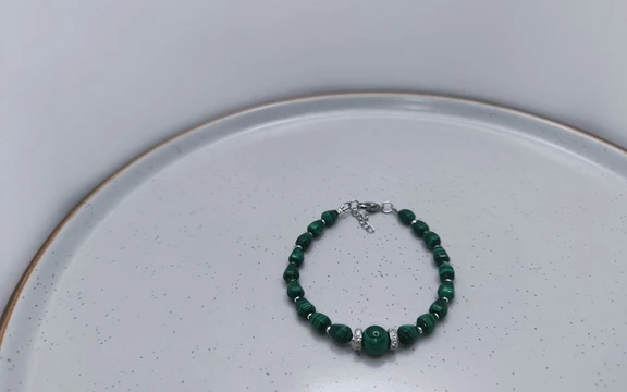 Браслет из малахита ар-6