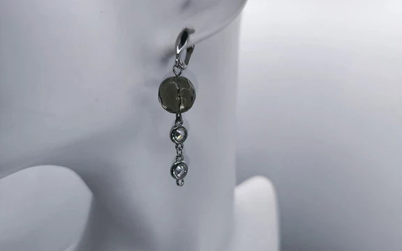 Серьги из раухтопаза ар-3