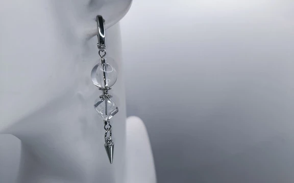 Серьги из горного хрусталя ар-5