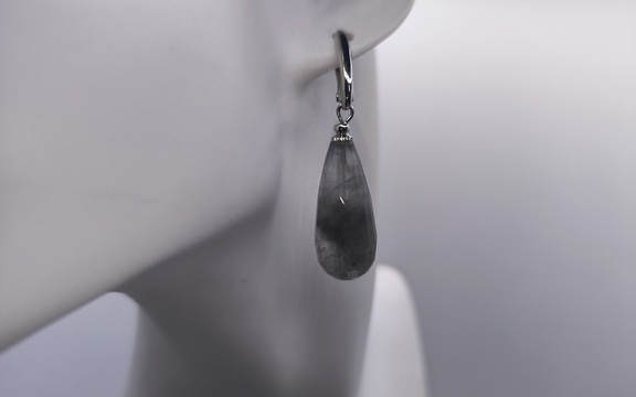 Серьги из лабрадора ар-2