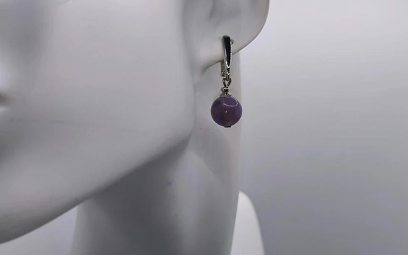 Серьги из аметиста ар-6