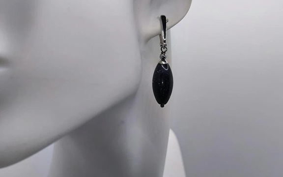 Серьги из авантюрина ар-2