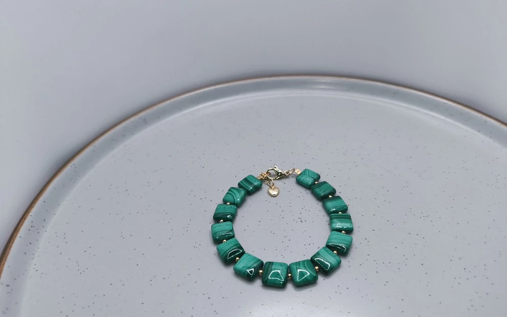 Браслет из малахита