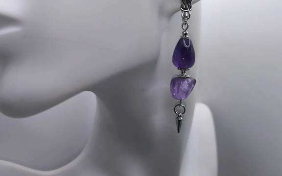 Серьги из аметиста ар-8