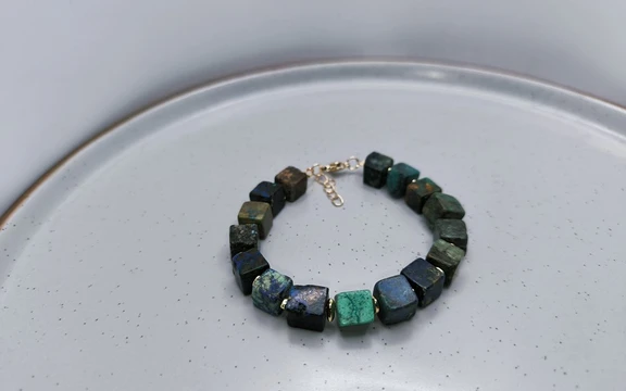Браслет из хризоколлы