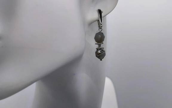 Серьги из агата ар-2