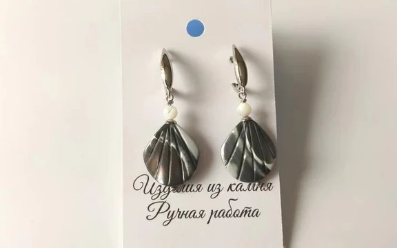 Серьги из перламутра ар-4
