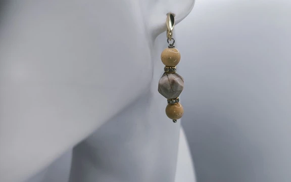 Серьги из яшмы ар-2