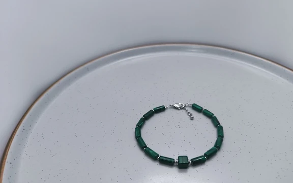 Браслет из малахита ар-3