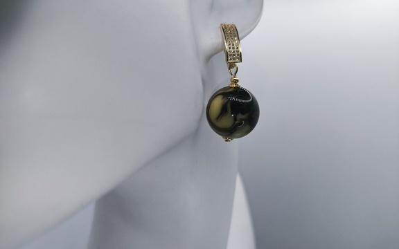 Серьги из янтаря