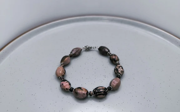 Браслет из родонита ар-3