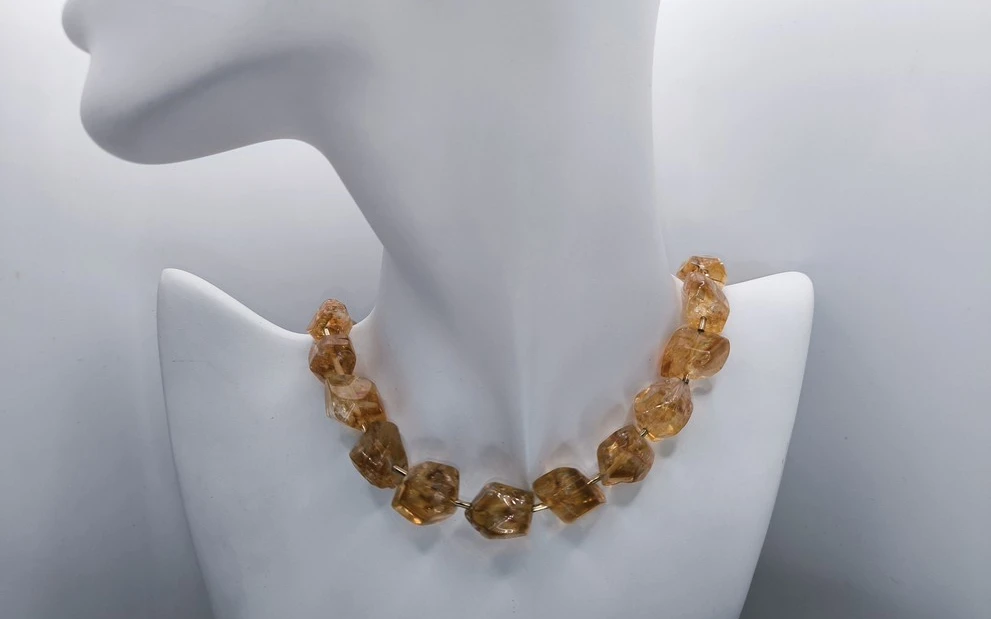 Бусы из цитрина ар-5