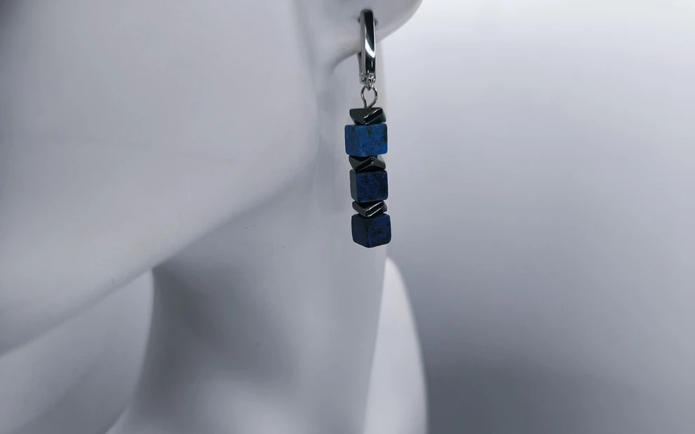 Серьги из лазурита ар-6