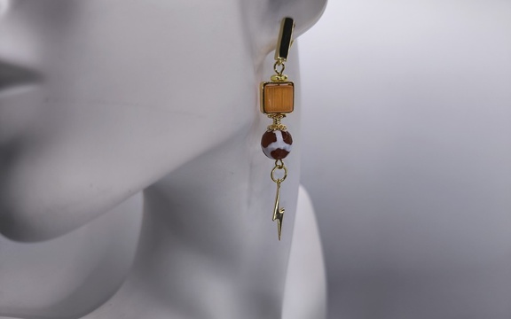 Серьги из агата ар-8