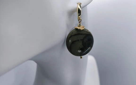 Серьги из яшмы ар-4