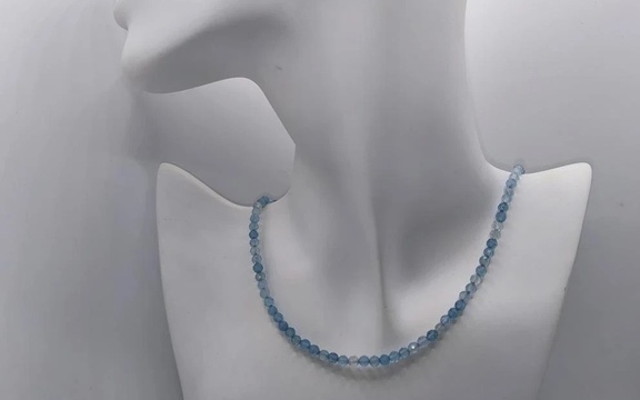 Бусы из аквамарина ар-3